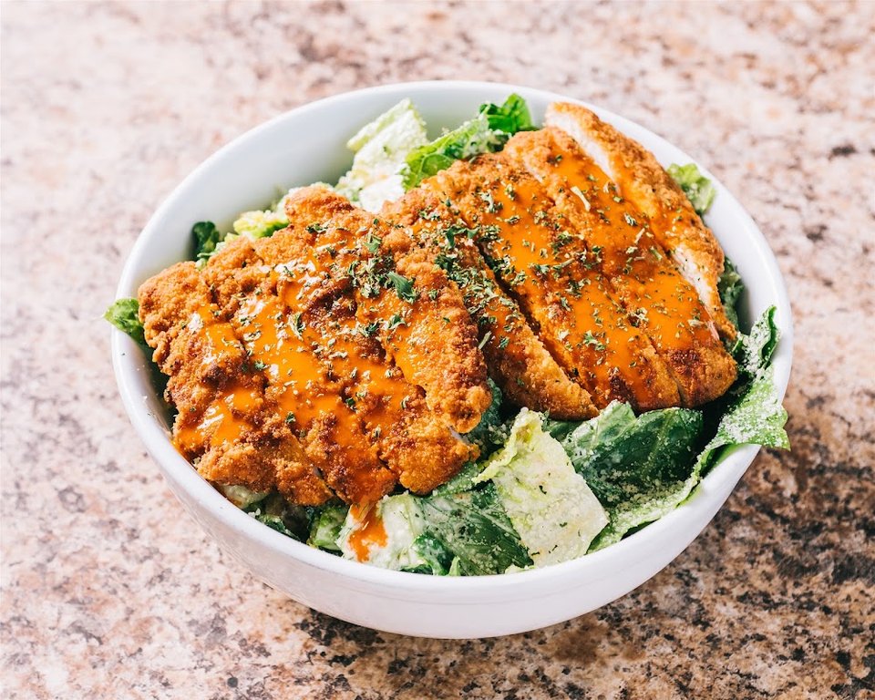 Fried Buffalo Chicken Ceaser Salad